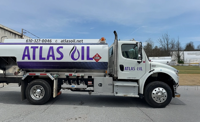 Atlas Oil diesel delivery truck.